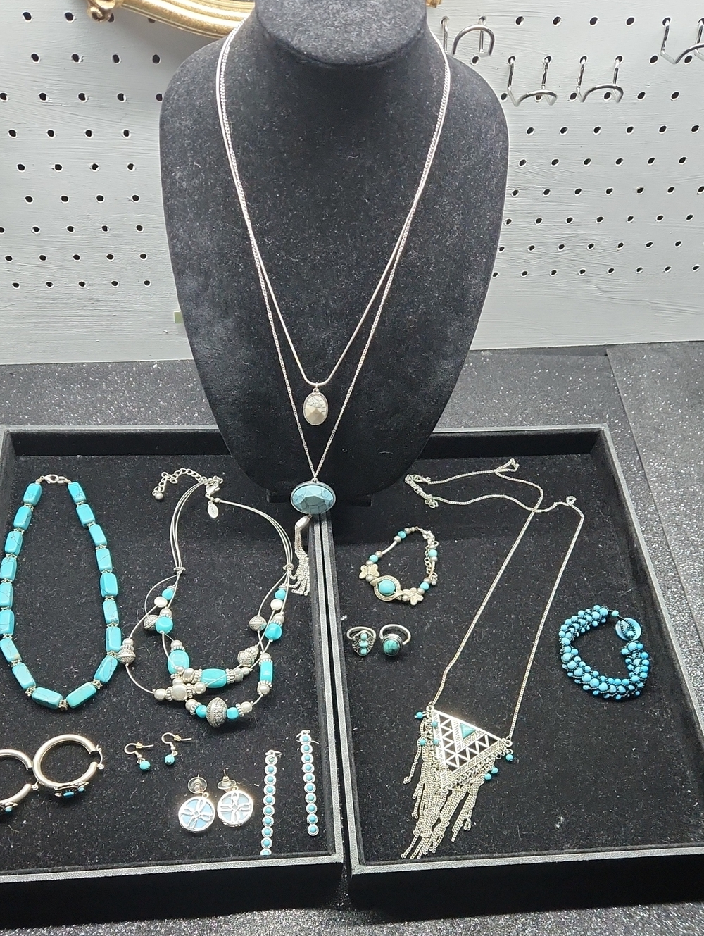 Turquoise Silver-Tone Bundle